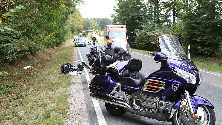 Unfall unter Motorradfahrern