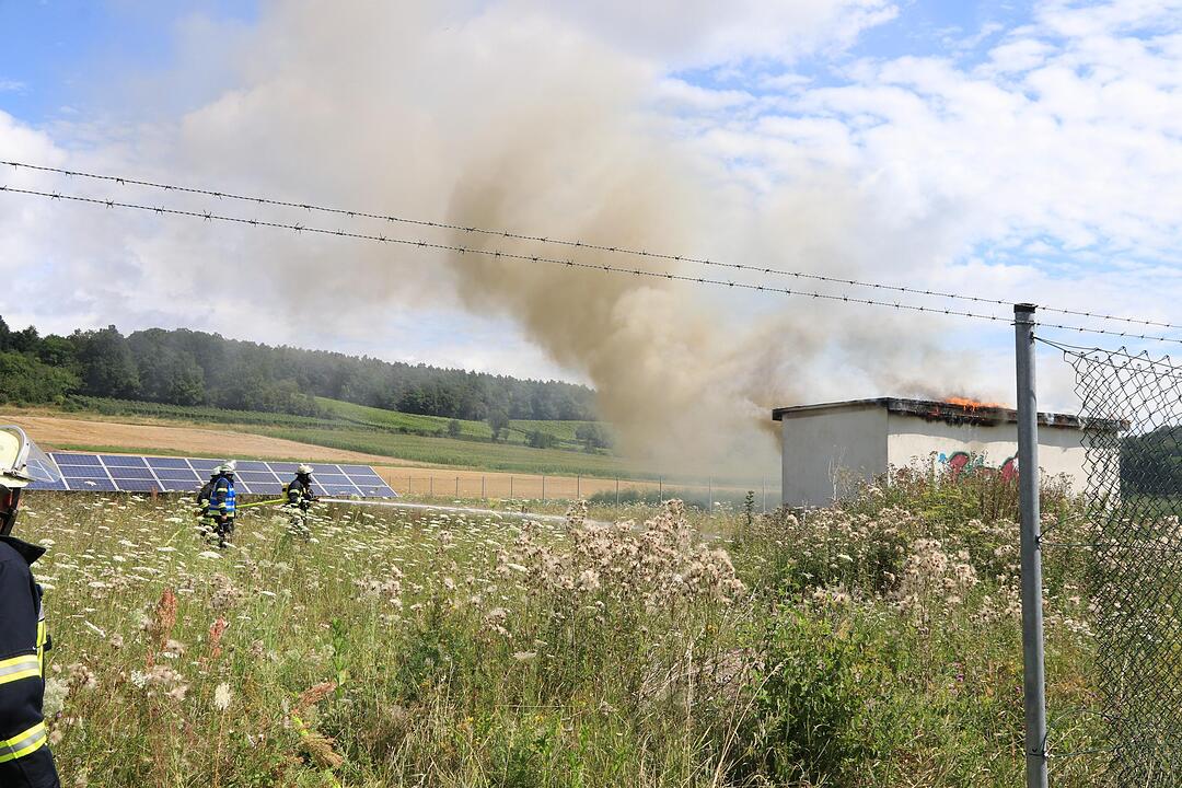 Kreis Bamberg: Brand in Solarpark Unterhaid
