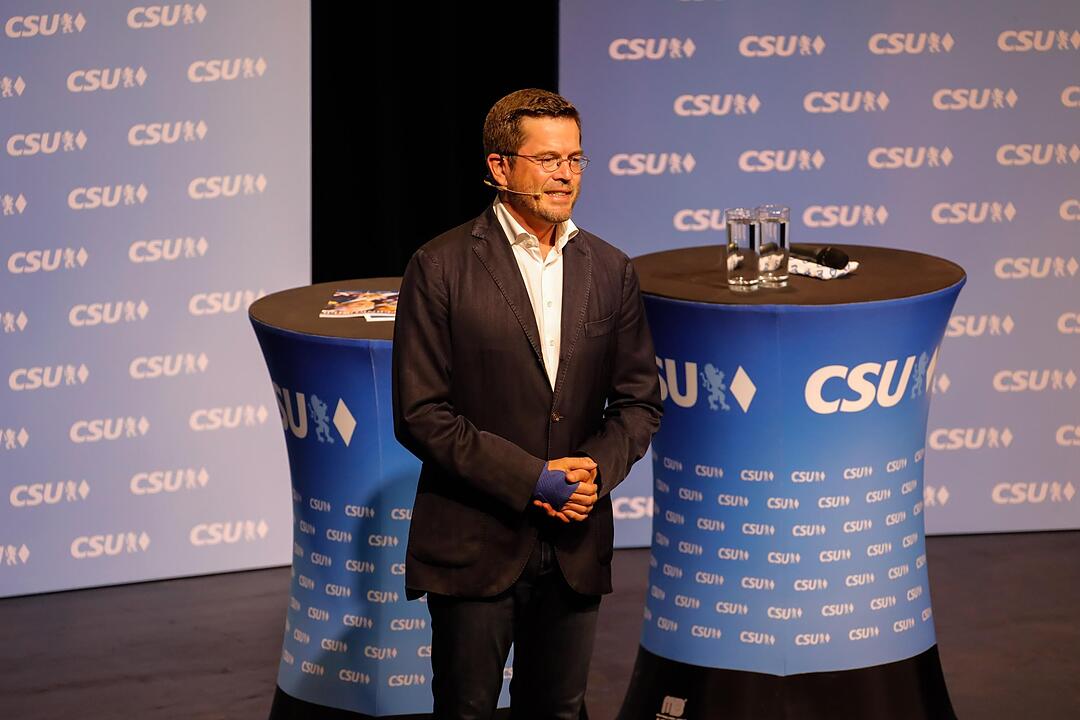 Wahlkampf der CSU - Karl-Theodor zu Guttenberg in Kulmbach