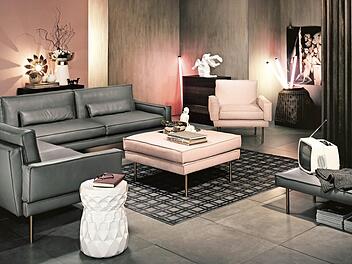 Das Sofa Modular von Rosenthal ist in dezenten Farben gehalten. So fügt es sich problemlos in bestehende Raumkonzepte ein.  Foto: Rosenthal