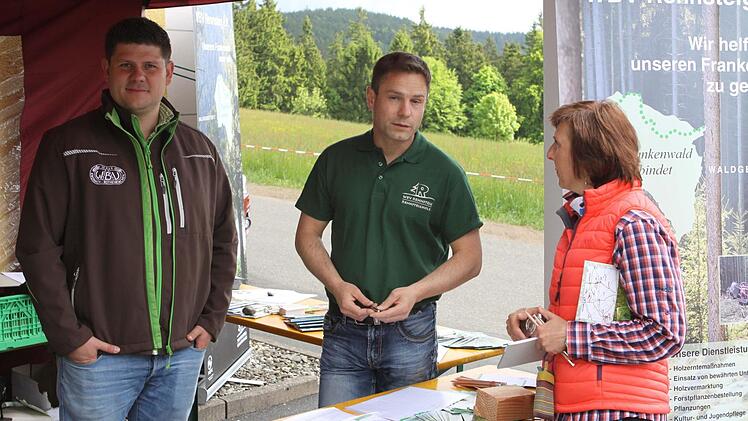 Hauptthema bei den Waldbesitzern war natürlich das Thema Naturpark Frankenwald.