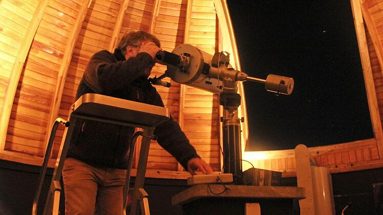 Norbert Wagner genoss den ungetrübten Blick auf Saturn. Fotos: privat