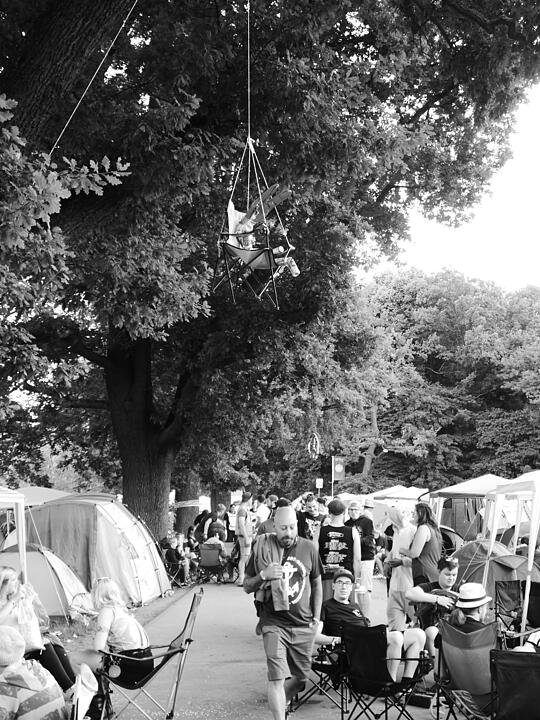 Zeltplatz bei Rock im Park am Freitag