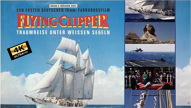 Das Plakatmotiv f&uuml;r den Film: "Superpanorama" nannte sich das Format, in dem "Flying Clipper" 1961/62 gedreht wurde. Eine Schiffsreise durchs Mittelmeer war damals f&uuml;r die meisten Menschen unvorstellbar.