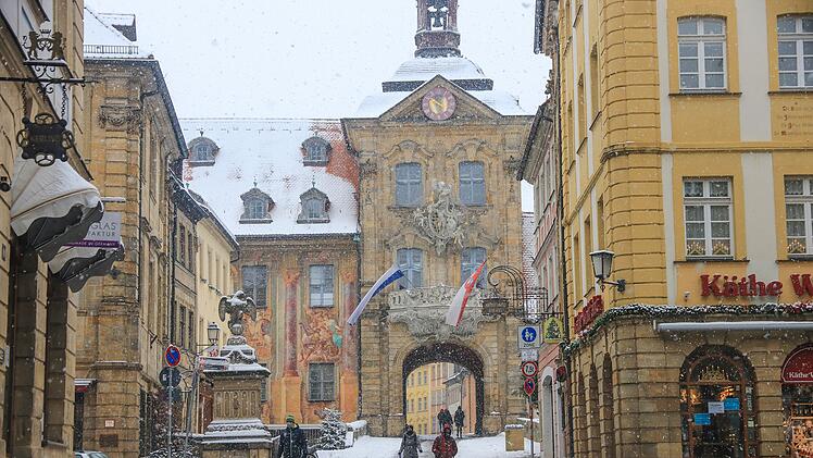 Erster Schnee in Bamberg