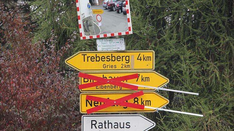 Wer von Steinberg nach Eibenberg, Birnbaum und Neufang fahren wollte, musste einen langen Umweg in Kauf nehmen. Foto: Friedwald Schedel