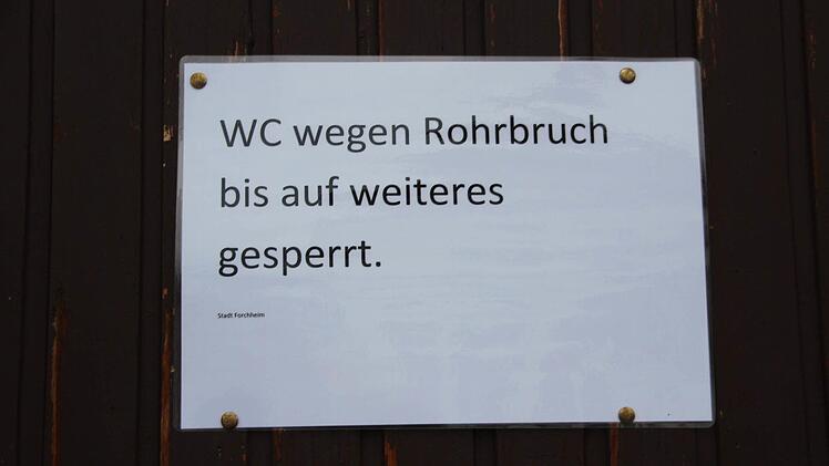 ... dieses WC ist zur Zeit nicht benutzbar.  Fotos: Jennifer Hauser