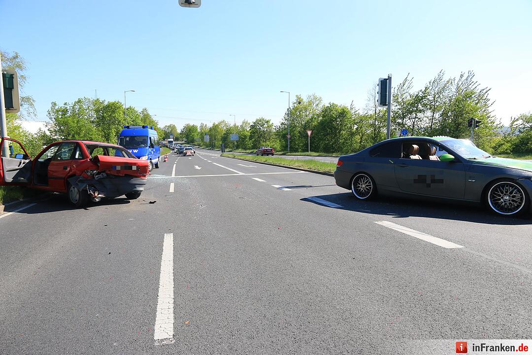 Unfall auf dem Berliner Ring in Bamberg