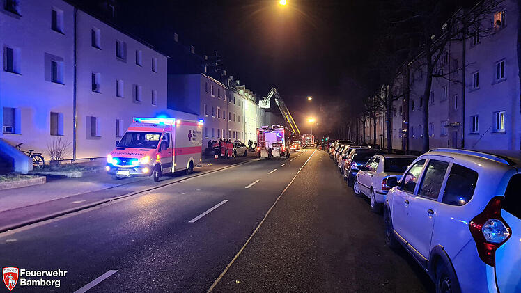 Brand in Bamberg: Feuerwehreinsatz in der Nacht