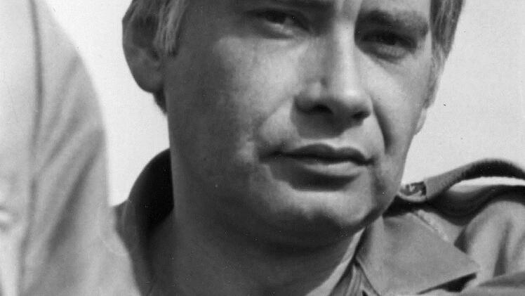 Wolfgang Protzner als Oberleutnant der Reserve 1981 in der Truppenschule Munster ...