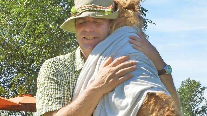Matthias Knauer mit seiner Hündin Greta bei der Gaudirallye des Vereins.  Foto: Rainer Lutz, Archiv