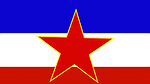 Die Flagge Jugoslawiens