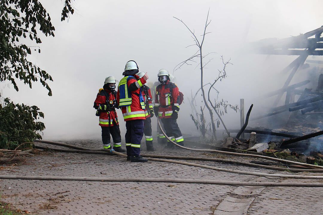 Scheunenbrand im Landkreis Bayreuth