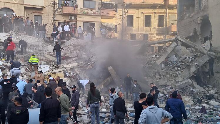 Wohnhaus im Libanon eingest&uuml;rzt