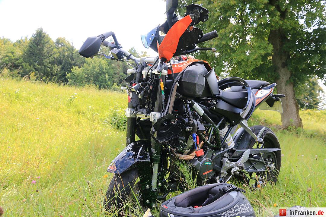 Junger Biker bei Unfall nahe Hiltpoltstein schwer verletzt