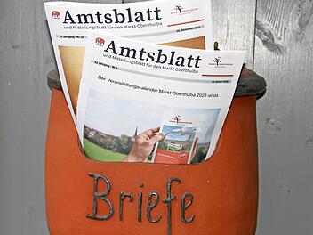 Der Markt Oberthulba sprach sich gegen die Verteilung eines kostenlosen Amtsblatts an die Haushalte aus.