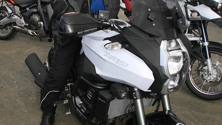 Roland Böhm, der Vorsitzende der Motorradgemeinschaft St. Jakobus, ist mit fünf Fahrern in Bamberg gestartet.