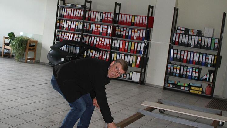 In der ehemaligen Werkstatt Fuchs gibt es viel zu tun. Foto: Sonja Adam