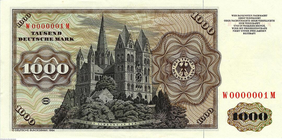 Deutsche Mark - Banknoten ab 1961