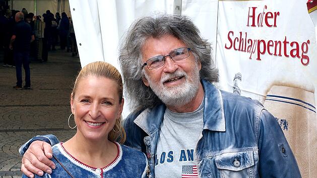 Klaus Beer und Schlagerstar Stefanie Hertel auf dem Schlappentag