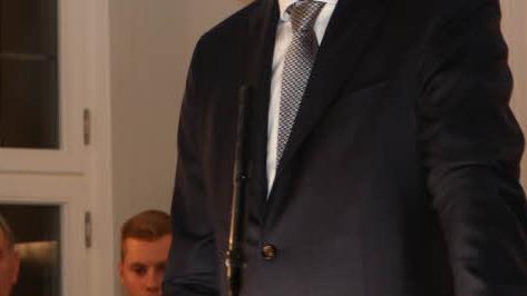 Otto-Konzern-Vorstand Marcus Ackermann bei seiner Rede Foto: Barbara Herbst