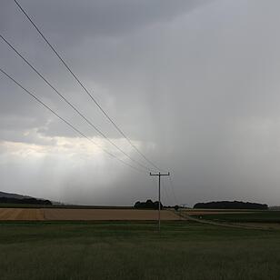 Unwetter zieht über Mittelfranken