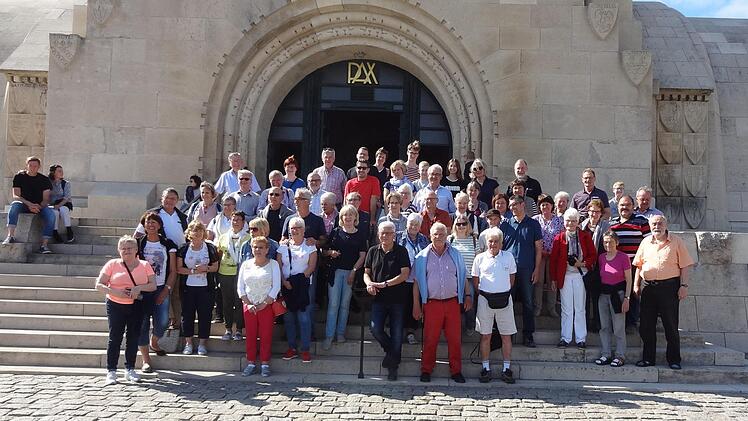 Die Gräfenberger bei ihrem Treffen mit den Franzosen in Verdun Foto: privat
