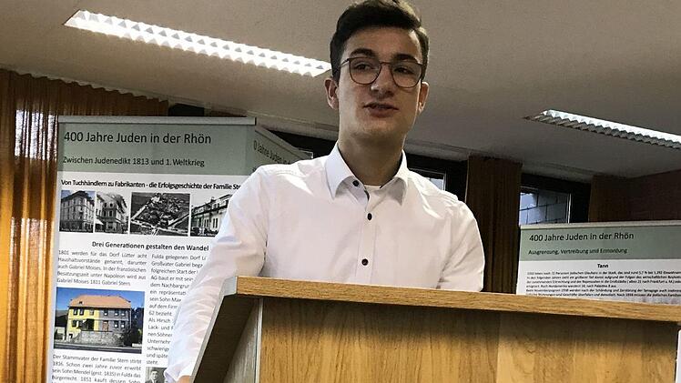 Schulsprecher Marlon Benkert betonte die gemeinsame Initiative in der Schulfamilie. Foto: Dirk Hönerlage