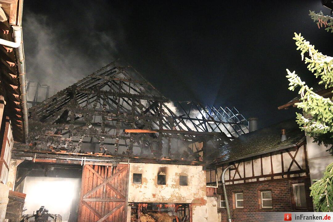 Scheunenbrand in Reundorf bei Lichtenfels