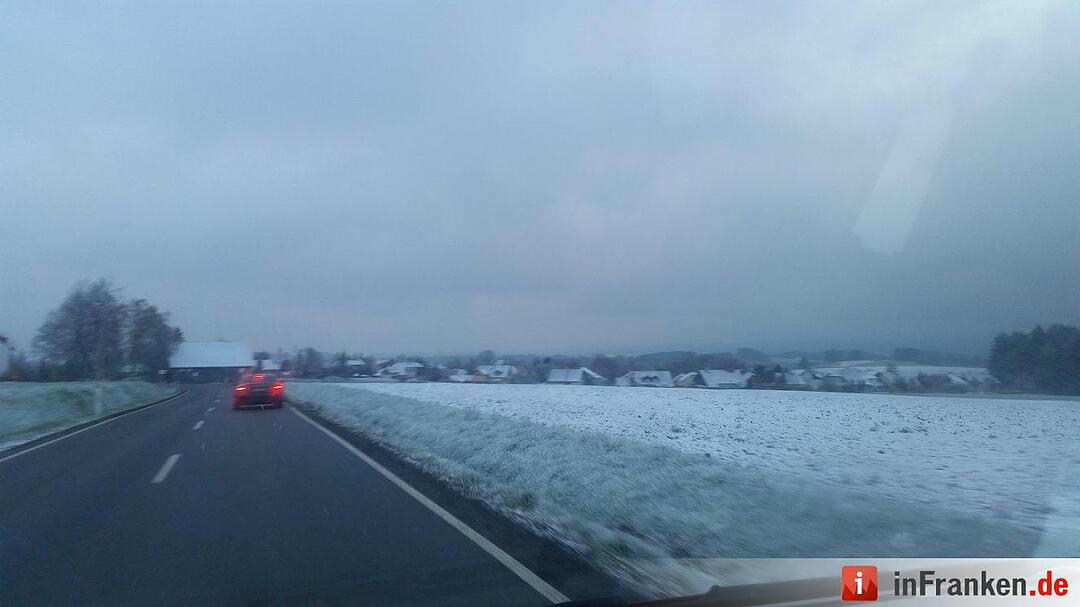 Winter im April 2016 in Franken