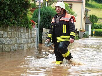 2016 kam es rund um Lauter im Landkreis Bamberg zu starken Regenfällen und Überschwemmungen. Foto: News5/Herse