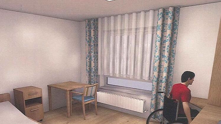 Für Rollstuhlfahrer gibt es speziell eingerichtete Zimmer.  Repro: BRK