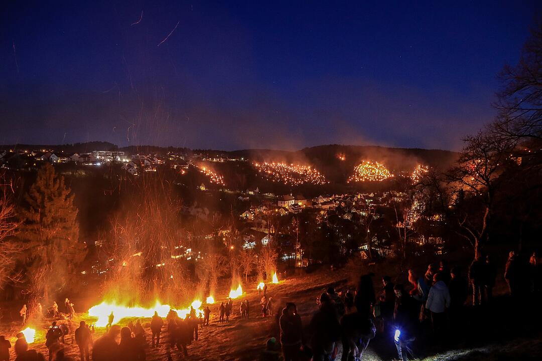 Feuerspektakel in der Fränkischen Schweiz