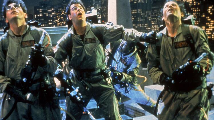 In den erfolgreichen "Ghostbusters"-Filmen waren eine ganze Reihe von Kultkomikern der 1980-er zu sehen, darunter (von links) Harold Ramis, Dan Aykroyd und Bill Murray.
