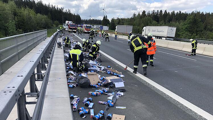 Lastwagenunfall auf der A9