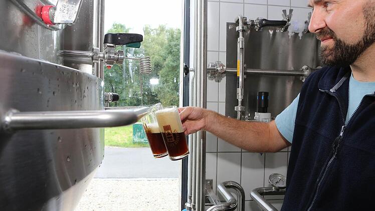 Das ist das erste dunkle Bier, dass im Bräuwerck gebraut wird.Foto: Barbara Herbst