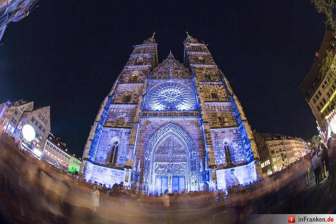 Eindrücke von der Blauen Nacht in Nürnberg