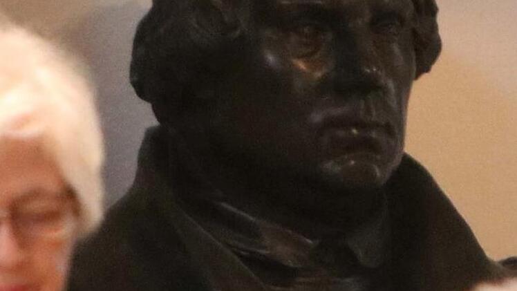 Luther-Büste von Ernst Rietschel in der Coburger MorizkircheFoto: Jochen Berger