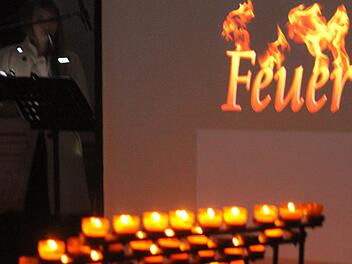 Das Motto "Feuer und Flamme" war überall sichtbar.Foto: Günther Geiling