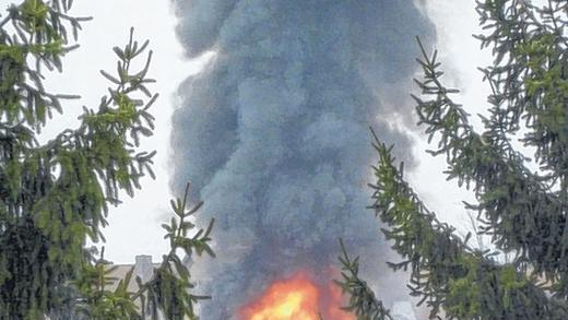 Scheunenbrand in Wiesenbronn