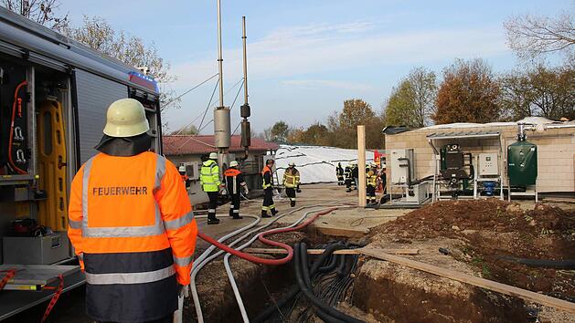 Hoher Schaden beim Brand einer Biosgasanlage im Lichtenfelser Stadtteil Buch am Forst. Foto: Michael Stelzner