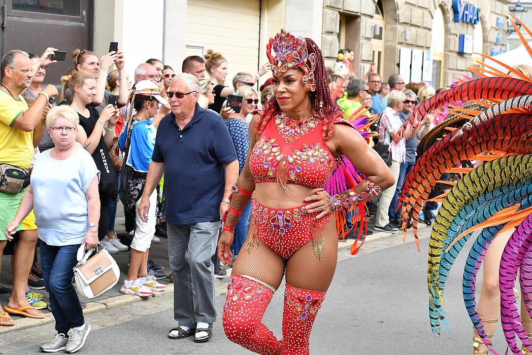 Umzug beim Samba-Festival in Coburg