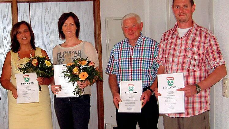 Seit langem für Knetzgau aktiv sind Margit Mahr, Sybille Geheeb, Rudolf Schnös und Bernd Lang. Foto: privat