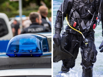 Die Polizei suchte mit Tauchern nach dem Vermissten.