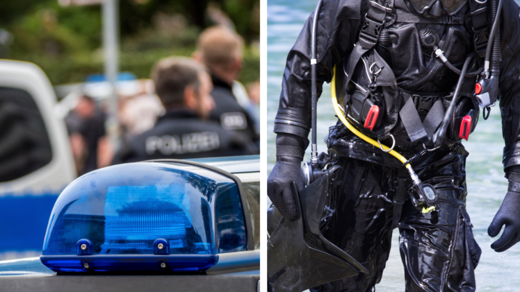 Die Polizei suchte mit Tauchern nach dem Vermissten.