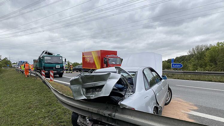 Schwerer Unfall auf A70 Richtung Bamberg