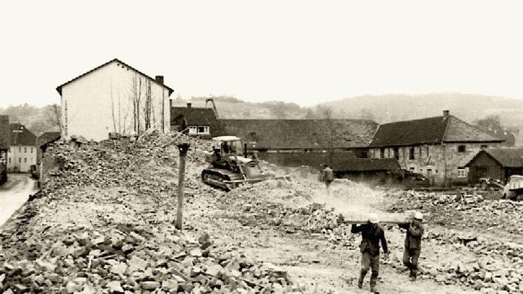 Abbruch der ehemaligen Brauerei Stolle 1969. Archiv Saam
