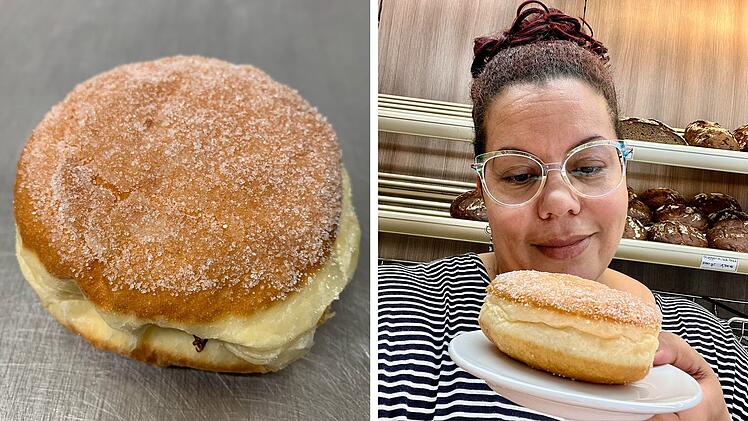 Seit über 100 Jahren kannst du bei der Traditionsbäckerei Ort klassische, mit Hiffemark gefüllte Krapfen essen.