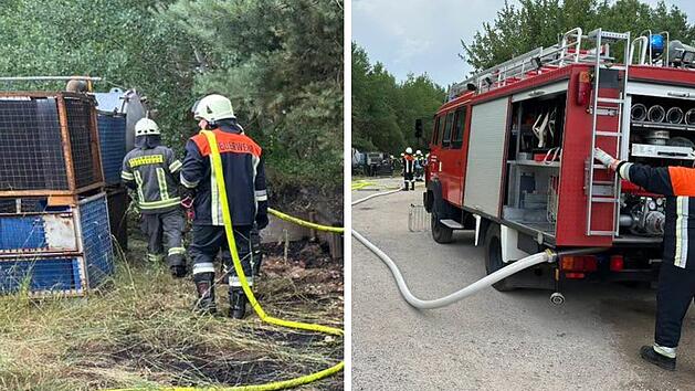 Blitz entfacht Waldbrand im Kreis Erlangen-H&ouml;chstadt - Feuerwehr gefordert