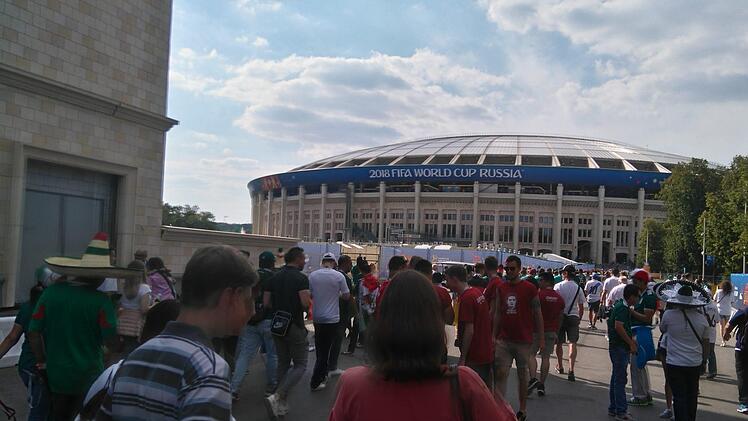 Im Luschniki-Stadion fand die Partie gegen Mexiko statt.